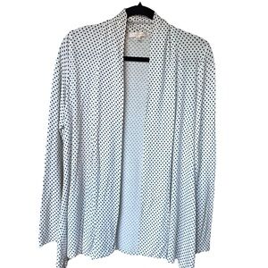 Polka Dot Cardigan Black and White Polk Dots Size M